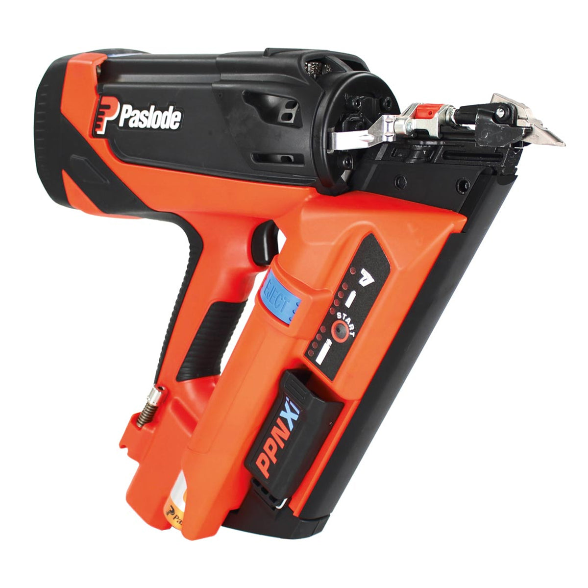 Paslode PPNXI 7.4V Cordless First Fix Gas Nailer with 1 x 2.1Ah Battery & Charger 019790 - MonkeyTools