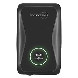 PROJECT EV PRO-EARTH 1 PORT 7.3KW MODE 3 TYPE 2 SOCKET ELECTRIC VEHICLE CHARGER BLACK & WHITE - MonkeyTools