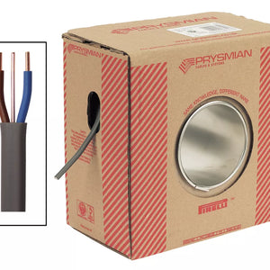 PRYSMIAN 6242Y GREY 10MM² TWIN & EARTH CABLE 25M DRUM - MonkeyTools