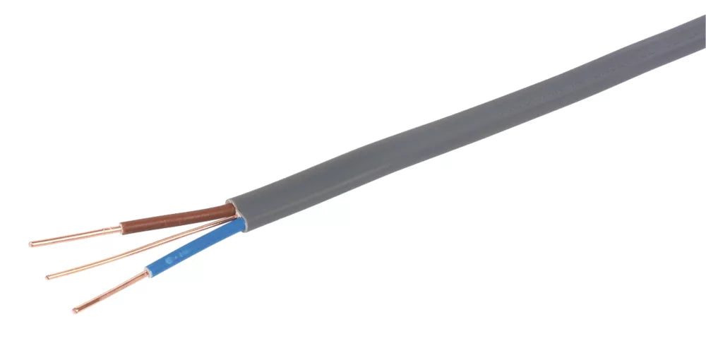 PRYSMIAN 6242Y GREY 2.5MM² TWIN & EARTH CABLE 10M COIL - MonkeyTools