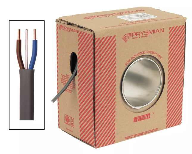 PRYSMIAN 6242Y GREY 6MM² TWIN & EARTH CABLE 50M DRUM - MonkeyTools