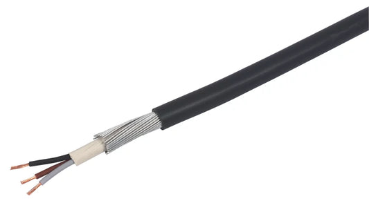 PRYSMIAN 6943X BLACK 3-CORE 2.5MM² ARMOURED CABLE 50M DRUM - MonkeyTools