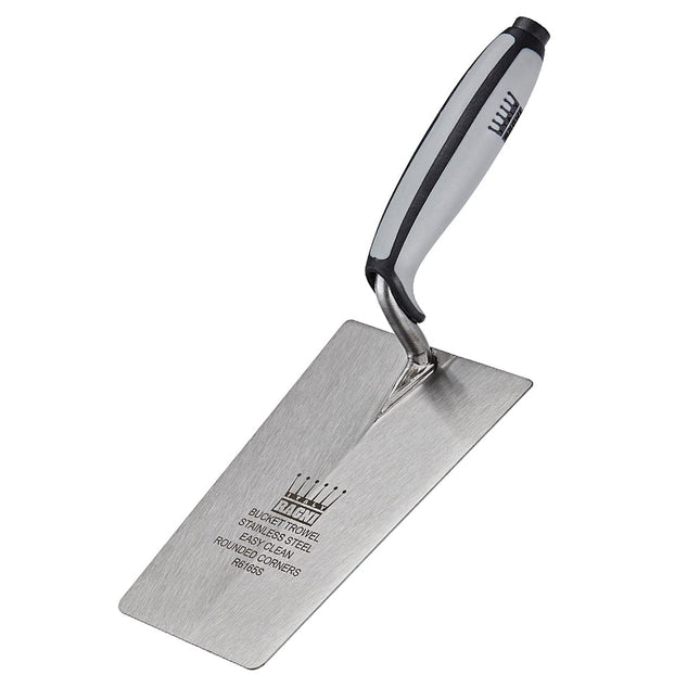Ragni R6165S 6.1/2in Stainless Steel Professional Plasterer's Bucket Trowel - MonkeyTools