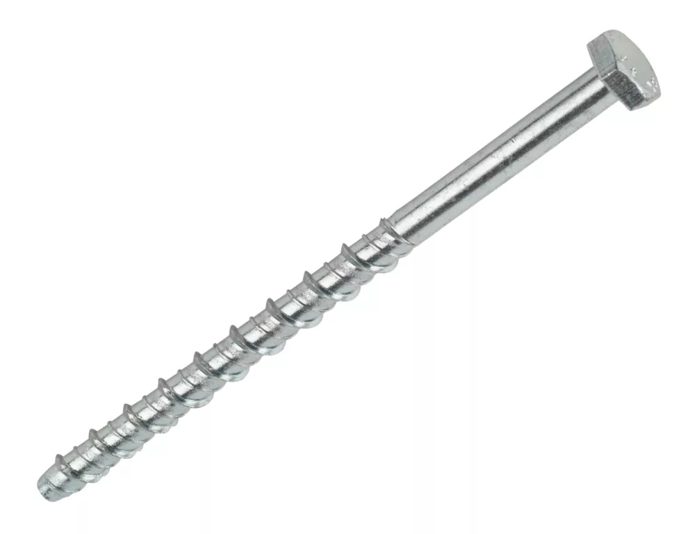 RAWLPLUG LX ZINC-PLATED STEEL CONCRETE SCREWBOLTS M8 X 150MM 10 PACK - MonkeyTools