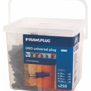 RAWLPLUG UNO MIXED WALL PLUGS 250 PCS - MonkeyTools