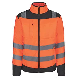REGATTA HI-VIS THERMAL JACKET ORANGE / NAVY MEDIUM 46" CHEST - MonkeyTools