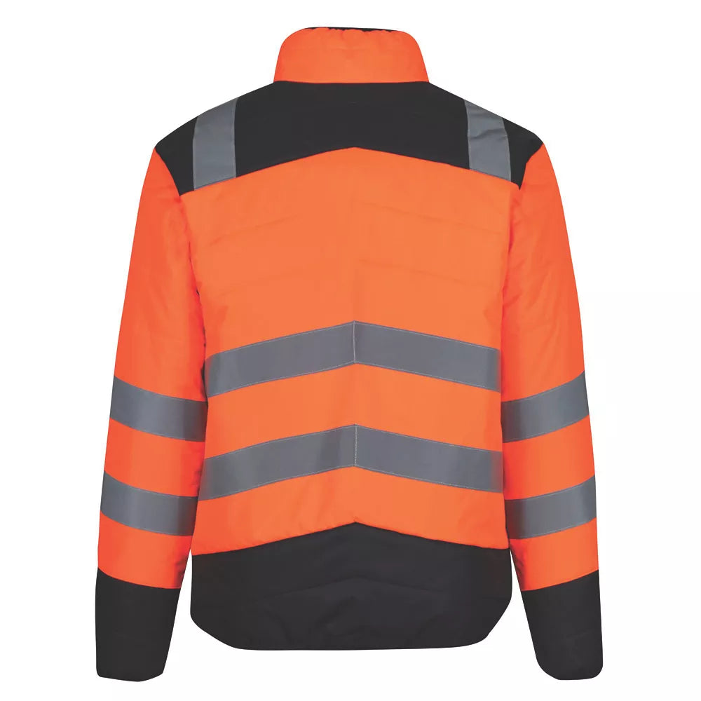 REGATTA HI-VIS THERMAL JACKET ORANGE / NAVY MEDIUM 46" CHEST - MonkeyTools