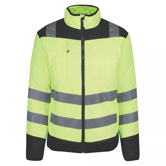 REGATTA HI-VIS THERMAL JACKET YELLOW / NAVY MEDIUM 46" CHEST - MonkeyTools