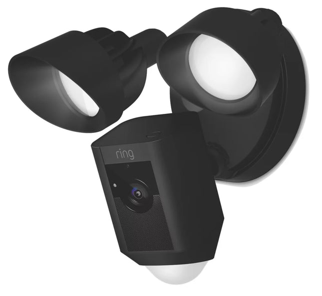 RING CAM WIRED PLUS 8SF1P1-BEU0 BLACK WIRED 1080P OUTDOOR SMART CAMERA WITH FLOODLIGHT WITH PIR SENSOR - MonkeyTools