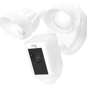 RING CAM WIRED PLUS 8SF1P1-WEU0 WHITE WIRED 1080P OUTDOOR SMART CAMERA WITH FLOODLIGHT WITH PIR SENSOR - MonkeyTools