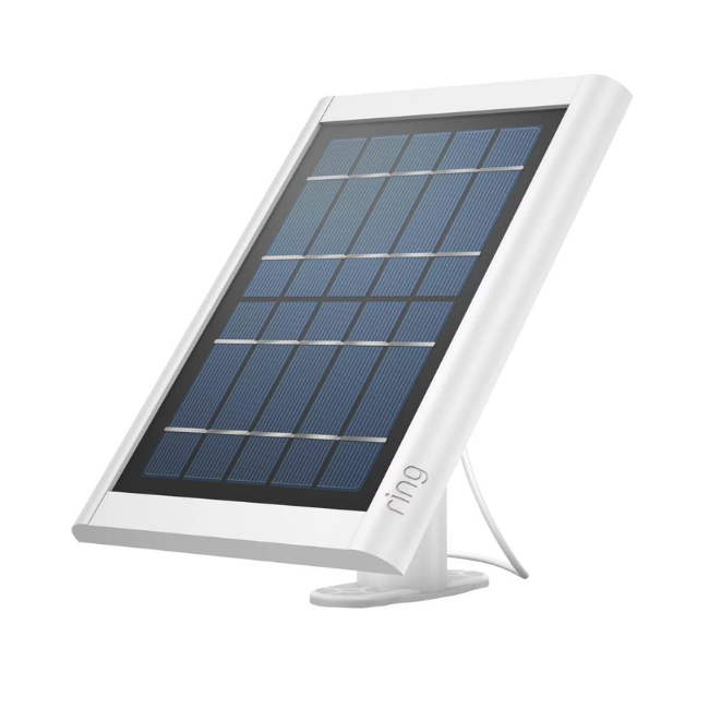 RING CHARGING SOLAR PANEL WHITE 2.2W 5.2V DC - MonkeyTools