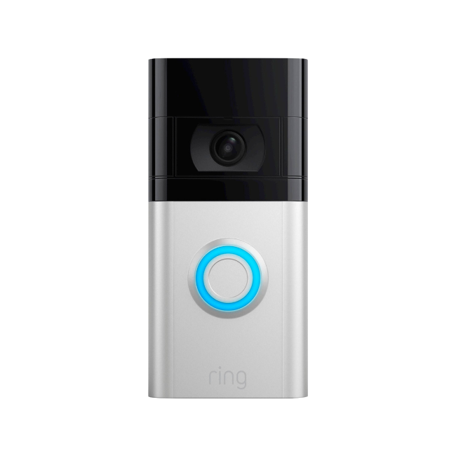 RING VIDEO DOORBELL 4 WIRED OR WIRELESS SMART VIDEO DOORBELL SATIN NICKEL - MonkeyTools