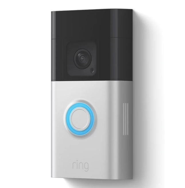 RING WIRED OR WIRELESS SMART VIDEO DOORBELL PLUS SATIN NICKEL - MonkeyTools