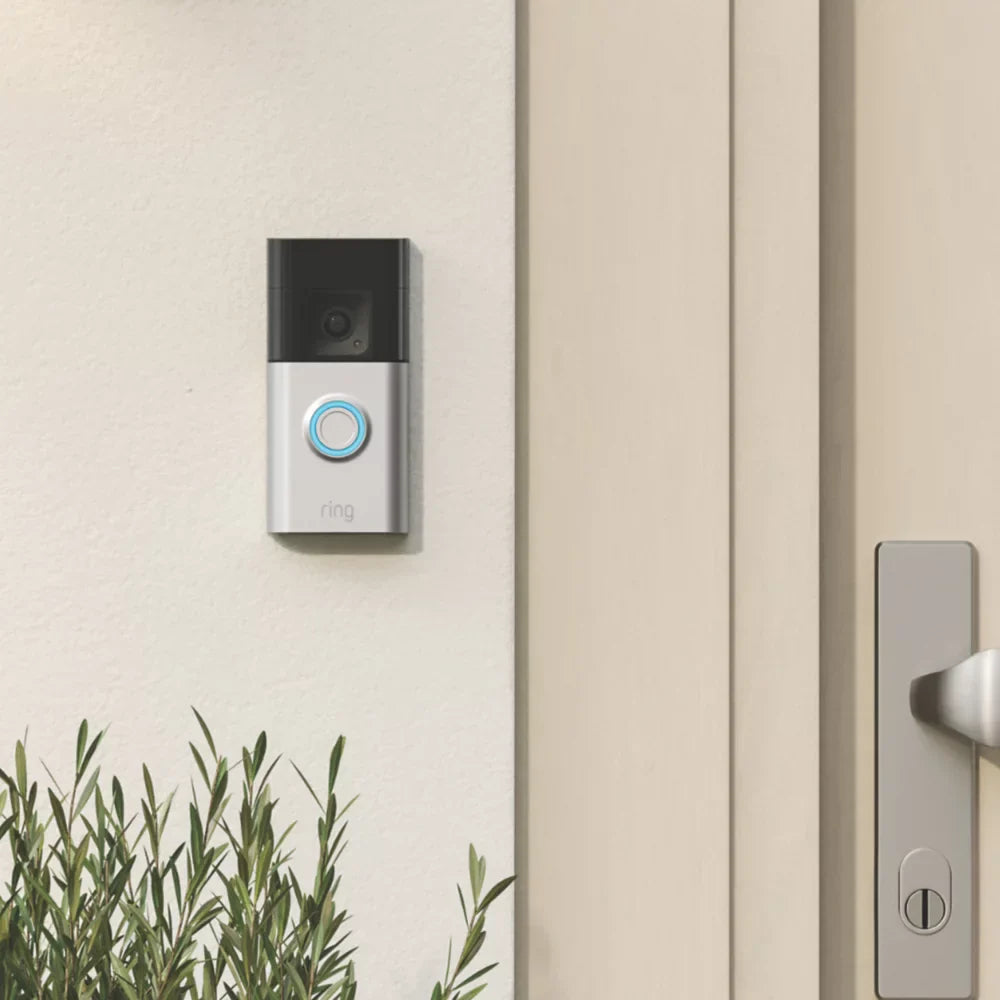 RING WIRED OR WIRELESS SMART VIDEO DOORBELL PLUS SATIN NICKEL - MonkeyTools