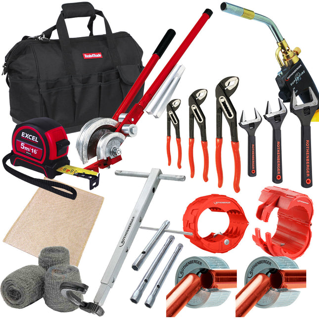 Rothenberger 12 Piece Plumber Tool Kit T4TKIT-16422 - MonkeyTools