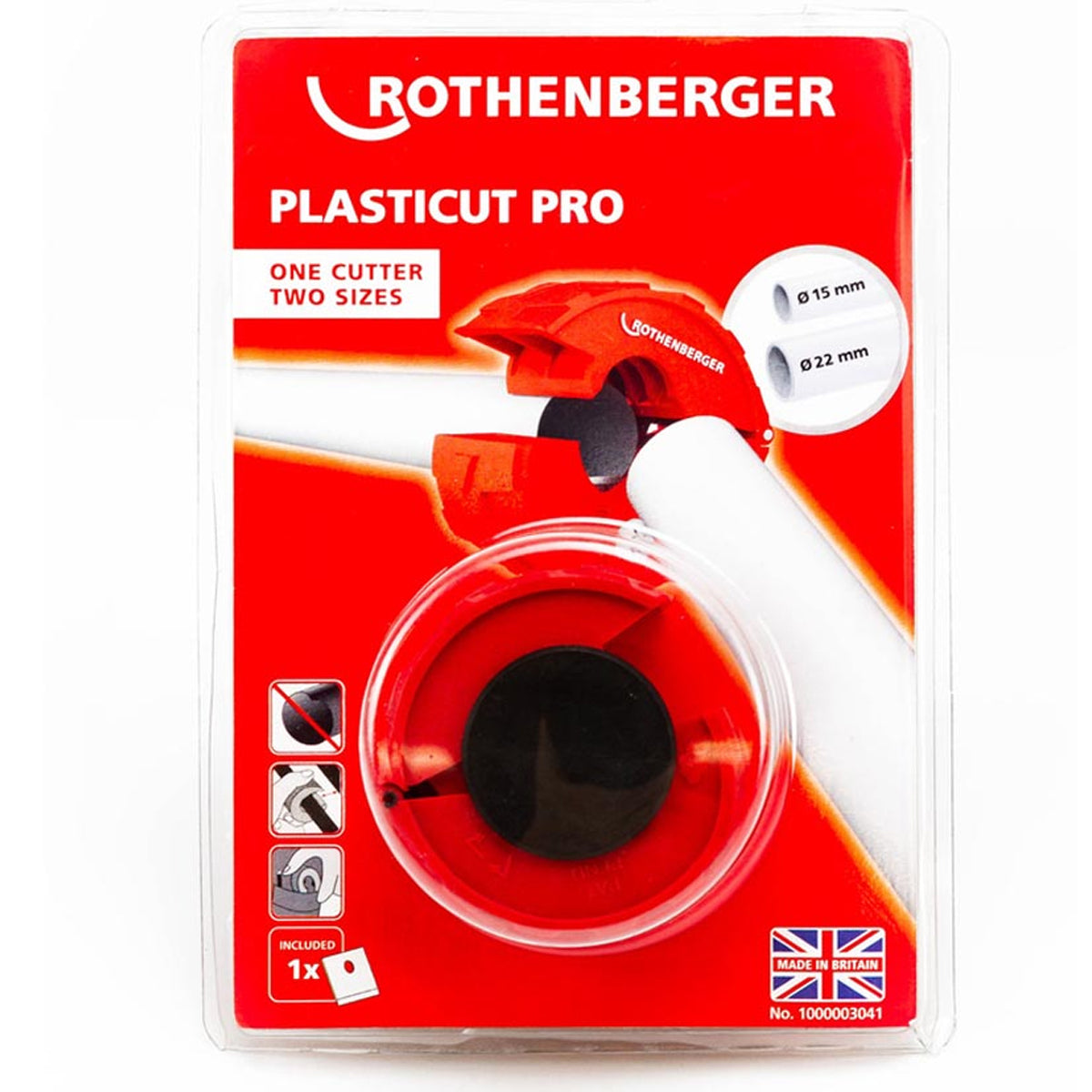 Rothenberger Plasticut Pro Pipe Cutter 15-22mm 1000003041 - MonkeyTools