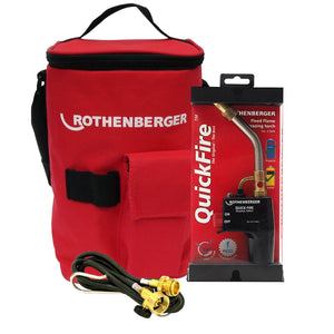 Rothenberger Quick Fire Brazing Torch 35645M With 1.5m Extension Hose & Hot Tool Bag - MonkeyTools