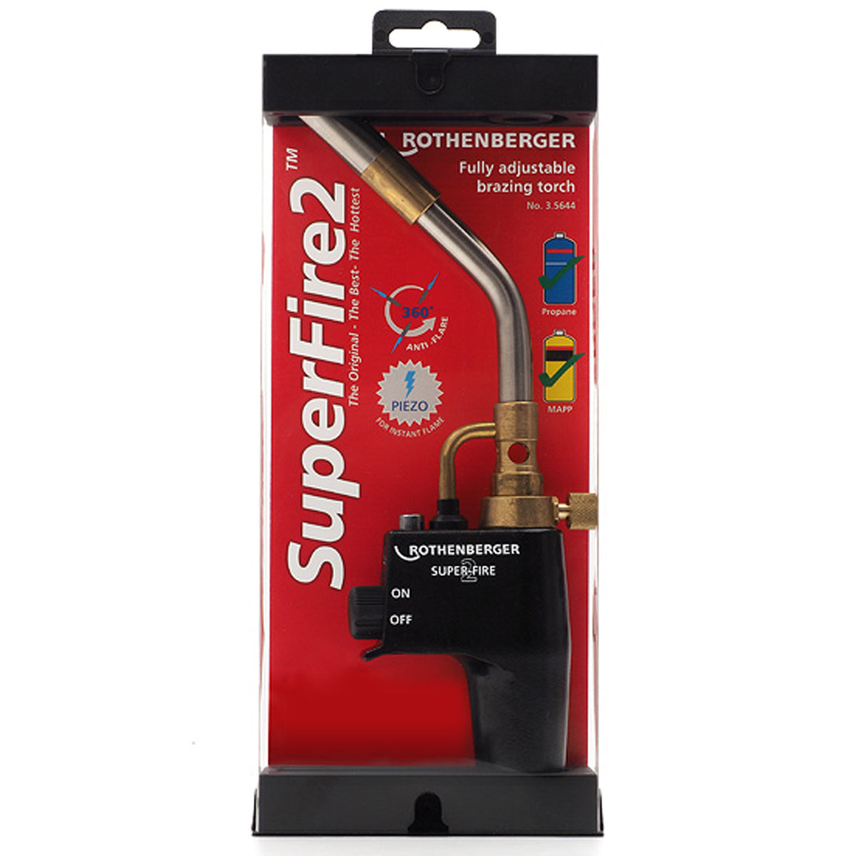 Rothenberger Super Fire 2 Gas Blow Torch 35644X - MonkeyTools