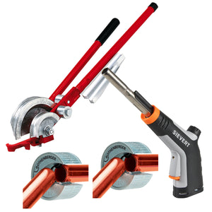 Sievert Powerjet Gas Blow Torch SI253501 With Tube Cutter & Multi Pipe Bender Set - MonkeyTools