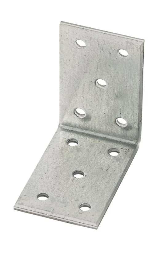 SABREFIX HEAVY DUTY ANGLE BRACKETS GALVANISED 40MM X 60MM 25 PACK - MonkeyTools