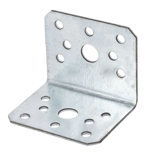 SABREFIX HEAVY DUTY ANGLE BRACKETS GALVANISED 60MM X 50MM 10 PACK - MonkeyTools
