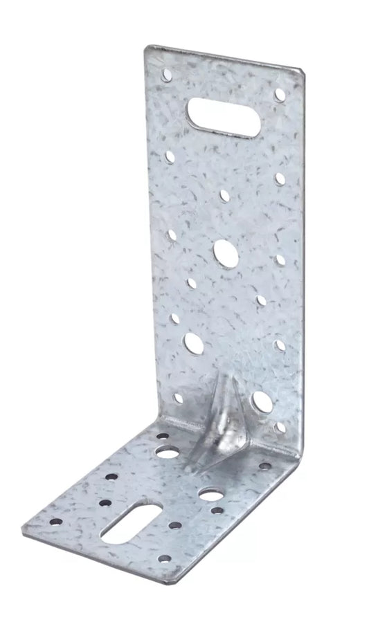 SABREFIX HEAVY DUTY ANGLE BRACKETS GALVANISED 63MM X 90MM 10 PACK - MonkeyTools