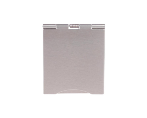 SCHNEIDER ELECTRIC 13A 1-GANG UNSWITCHED FLOOR SOCKET STAINLESS STEEL WITH WHITE INSERTS - MonkeyTools