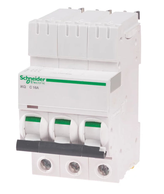 SCHNEIDER ELECTRIC IKQ 16A TP TYPE C 3-PHASE MCB - MonkeyTools