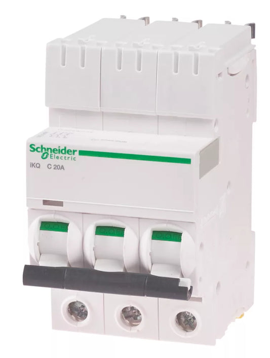 SCHNEIDER ELECTRIC IKQ 20A TP TYPE C 3-PHASE MCB - MonkeyTools