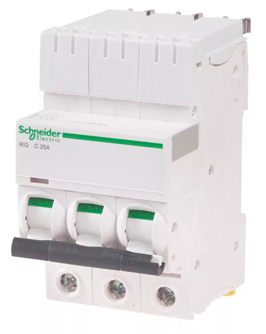 SCHNEIDER ELECTRIC IKQ 25A TP TYPE C 3-PHASE MCB - MonkeyTools