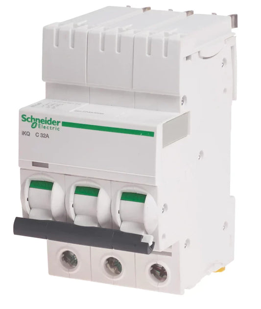 SCHNEIDER ELECTRIC IKQ 32A TP TYPE C 3-PHASE MCB - MonkeyTools