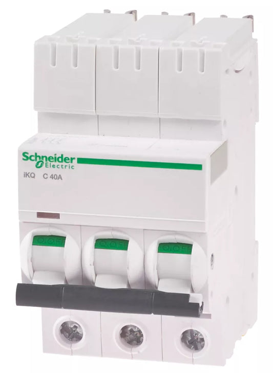SCHNEIDER ELECTRIC IKQ 40A TP TYPE C 3-PHASE MCB - MonkeyTools