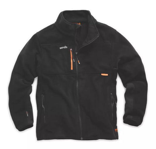 SCRUFFS ABRATECT WORKER FLEECE BLACK 3X LARGE 26" CHEST - MonkeyTools
