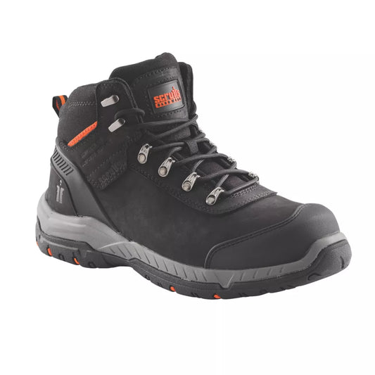 SCRUFFS SABATAN SAFETY TRAINER BOOTS BLACK SIZE 9 - MonkeyTools