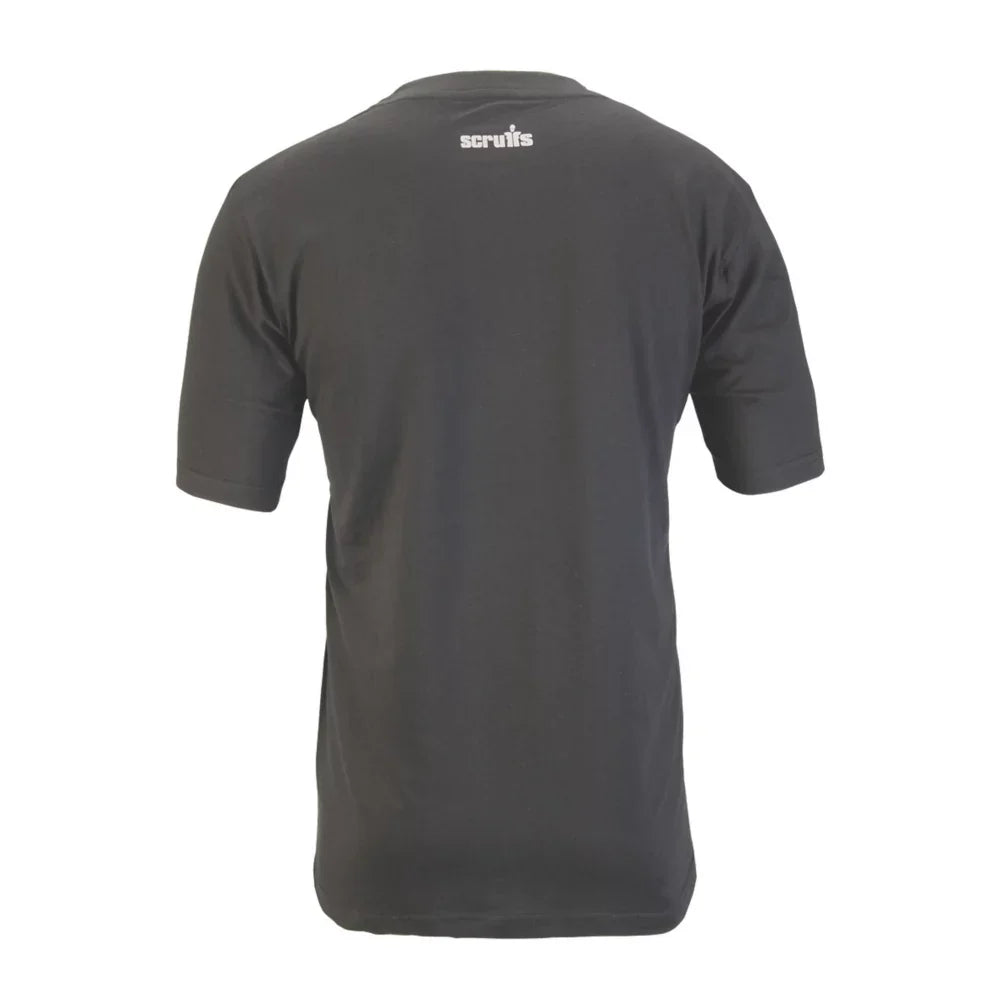 SCRUFFS SHORT SLEEVE WORKER T-SHIRT BLACK MEDIUM 42 1/2" CHEST - MonkeyTools