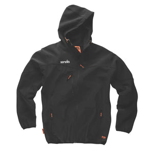 SCRUFFS T54851 WORKER SOFTSHELL JACKET BLACK MEDIUM 44