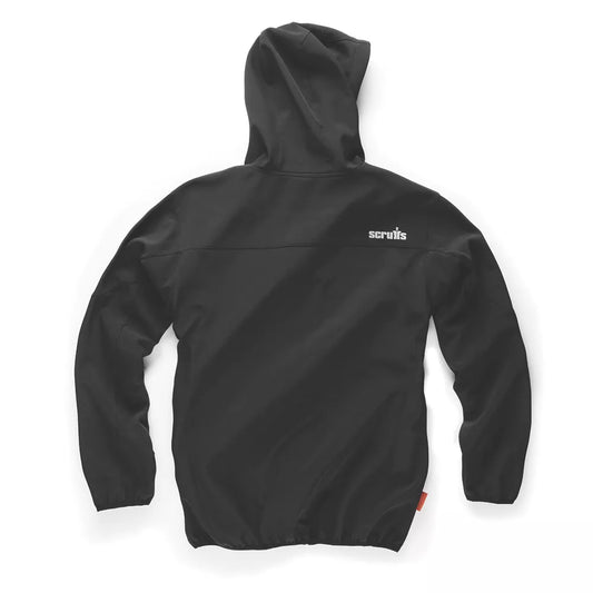 SCRUFFS T54851 WORKER SOFTSHELL JACKET BLACK MEDIUM 44" CHEST - MonkeyTools