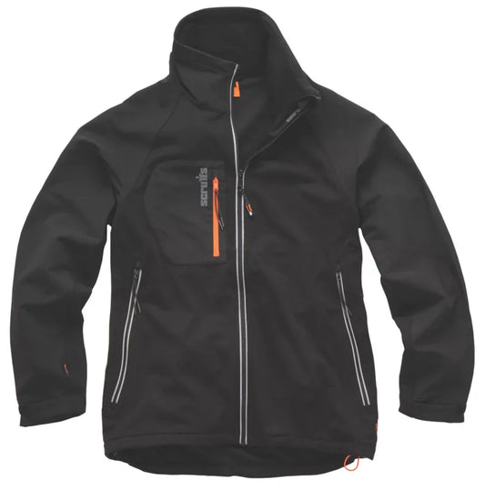 SCRUFFS TRADE FLEX WORK JACKET BLACK MEDIUM 42" CHEST - MonkeyTools