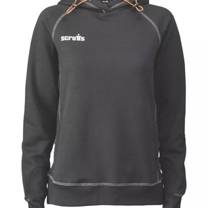 SCRUFFS TRADE WOMENS WORK HOODIE BLACK SIZE 16 - MonkeyTools