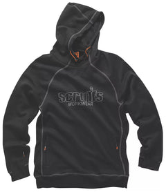 SCRUFFS TRADE WORK HOODIE BLACK LARGE 44" CHEST