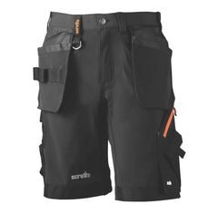 SCRUFFS WORK SHORTS BLACK 36" W