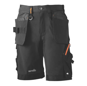 SCRUFFS WORK SHORTS BLACK 36