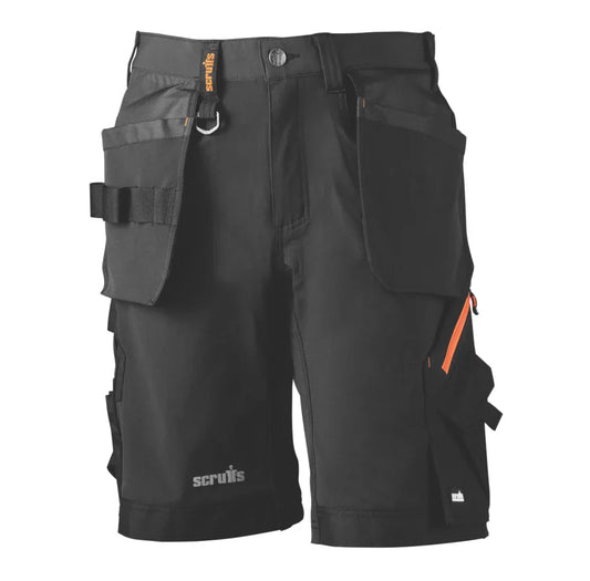 SCRUFFS WORK SHORTS BLACK 36" W - MonkeyTools