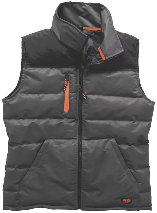 SCRUFFS WORKER BODY WARMER BLACK / CHARCOAL SMALL 40" CHEST - MonkeyTools