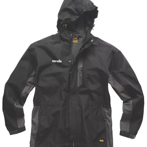 SCRUFFS WORKER JACKET BLACK / GRAPHITE LARGE 44