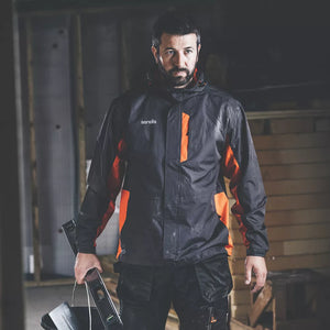 SCRUFFS WORKER JACKET GRAPHITE/ORANGE LARGE 46