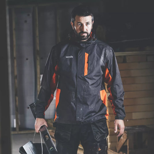 SCRUFFS WORKER JACKET GRAPHITE/ORANGE LARGE 46" CHEST - MonkeyTools