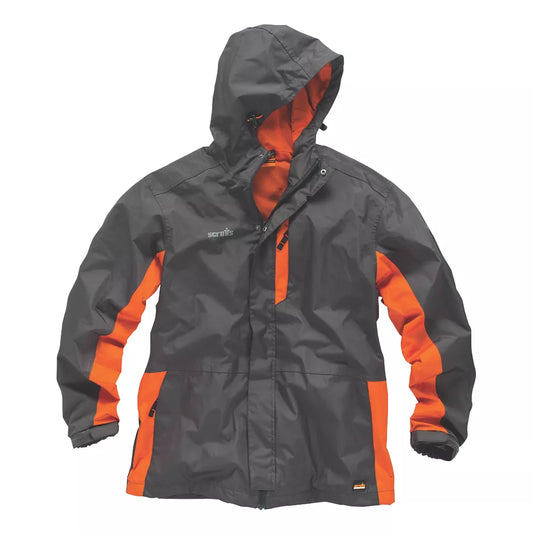 SCRUFFS WORKER JACKET GRAPHITE/ORANGE LARGE 46" CHEST - MonkeyTools
