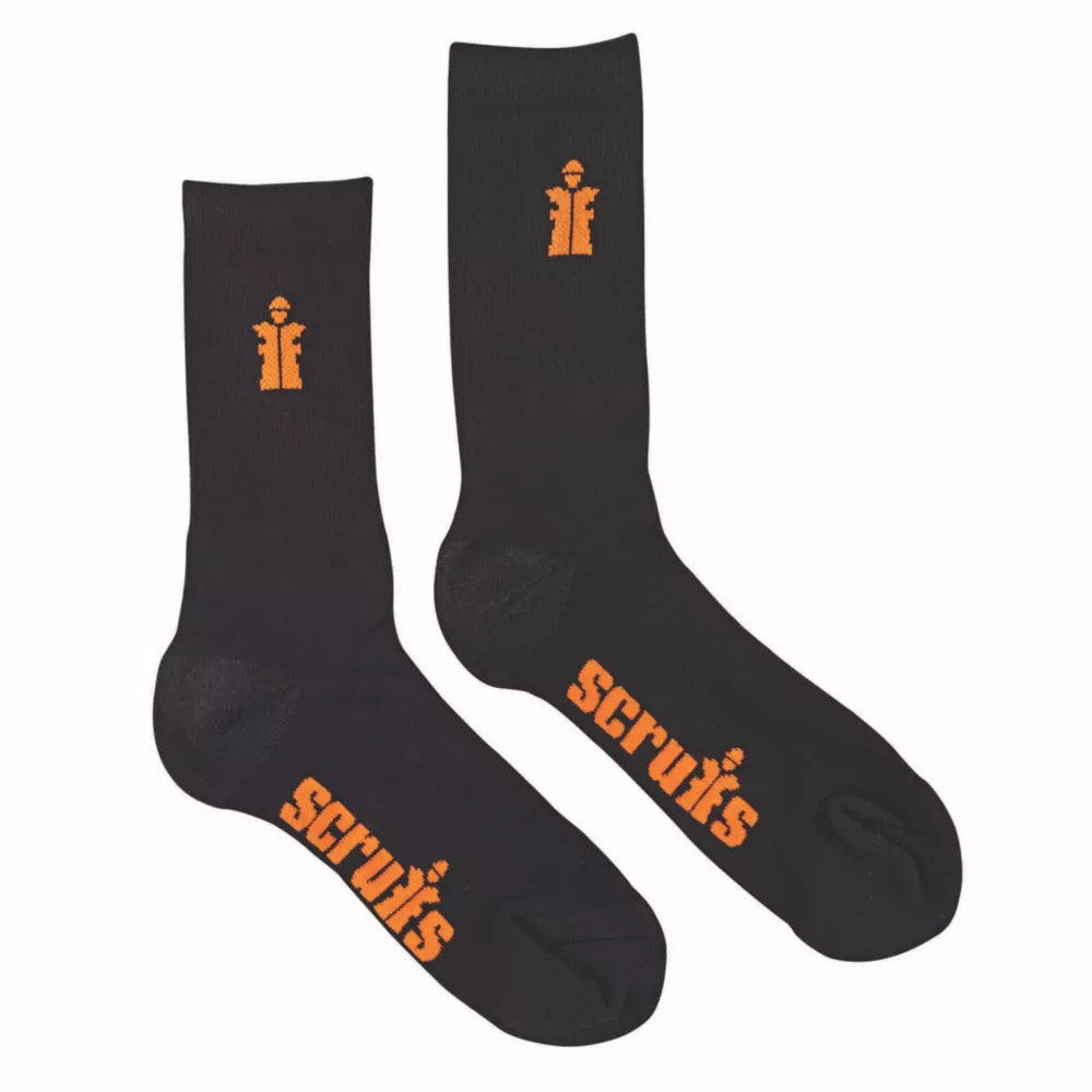 SCRUFFS WORKER SOCKS BLACK SIZE 10-13 3 PAIRS - MonkeyTools