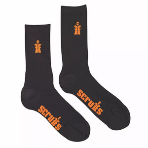 SCRUFFS WORKER SOCKS BLACK SIZE 10-13 3 PAIRS - MonkeyTools